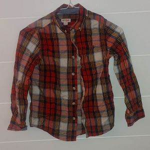 Boys long sleeve shirt button up from cat and Jack size 6/7